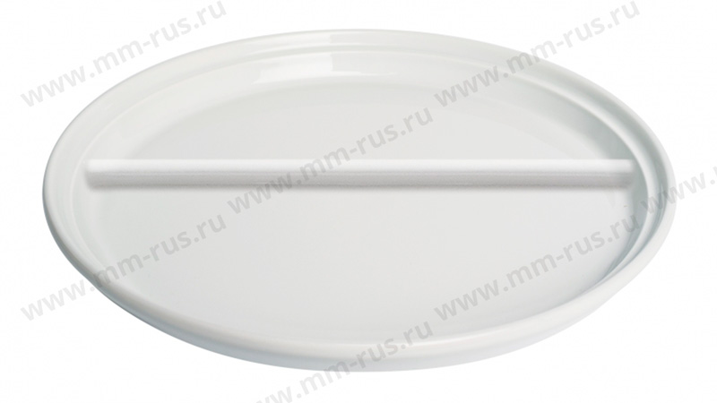Фарфоровая тарелка для основного блюда с двумя секциями от MenuMobil