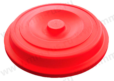 Пластиковая крышка с ручкой «грибок», для тарелки для основного блюда, цвет красный