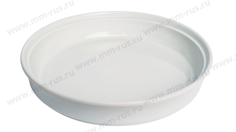 Фарфоровая тарелка для супа или вторых блюд, с высокими бортами от MenuMobil